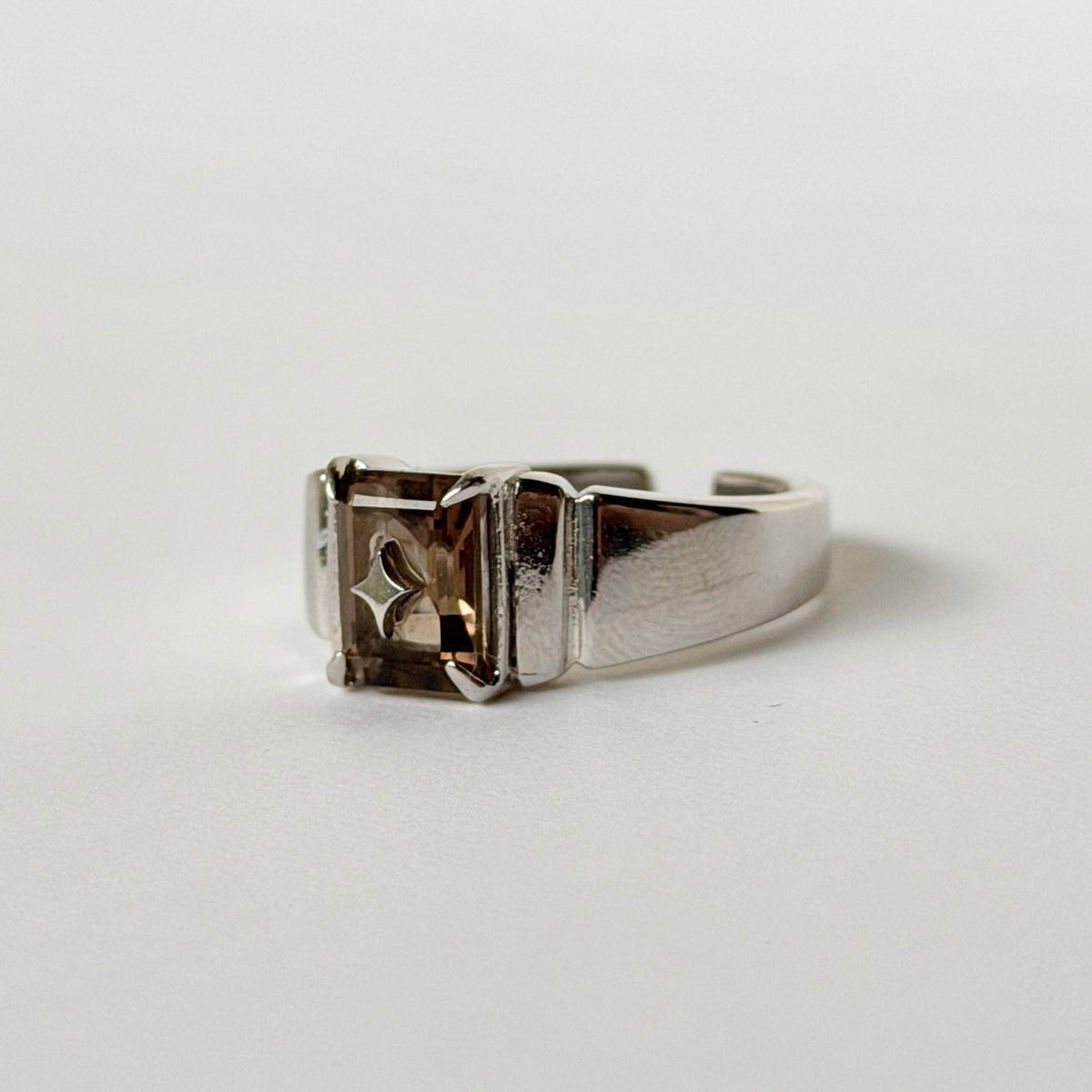 [ smoky quartz ] telescope silver