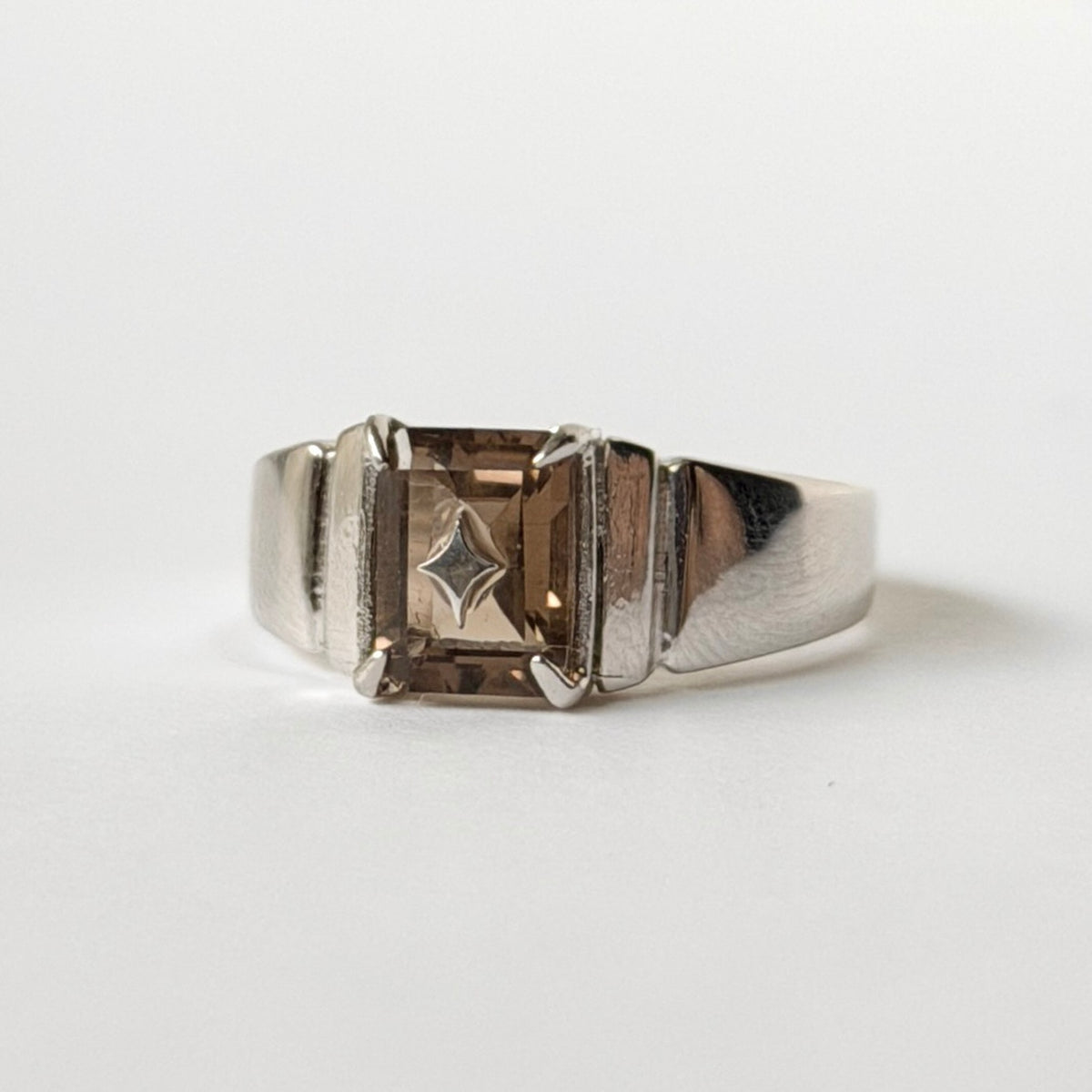 [ smoky quartz ] telescope silver