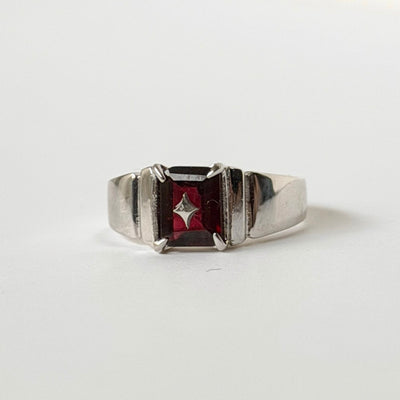 [ mozambique garnet ] telescope silver