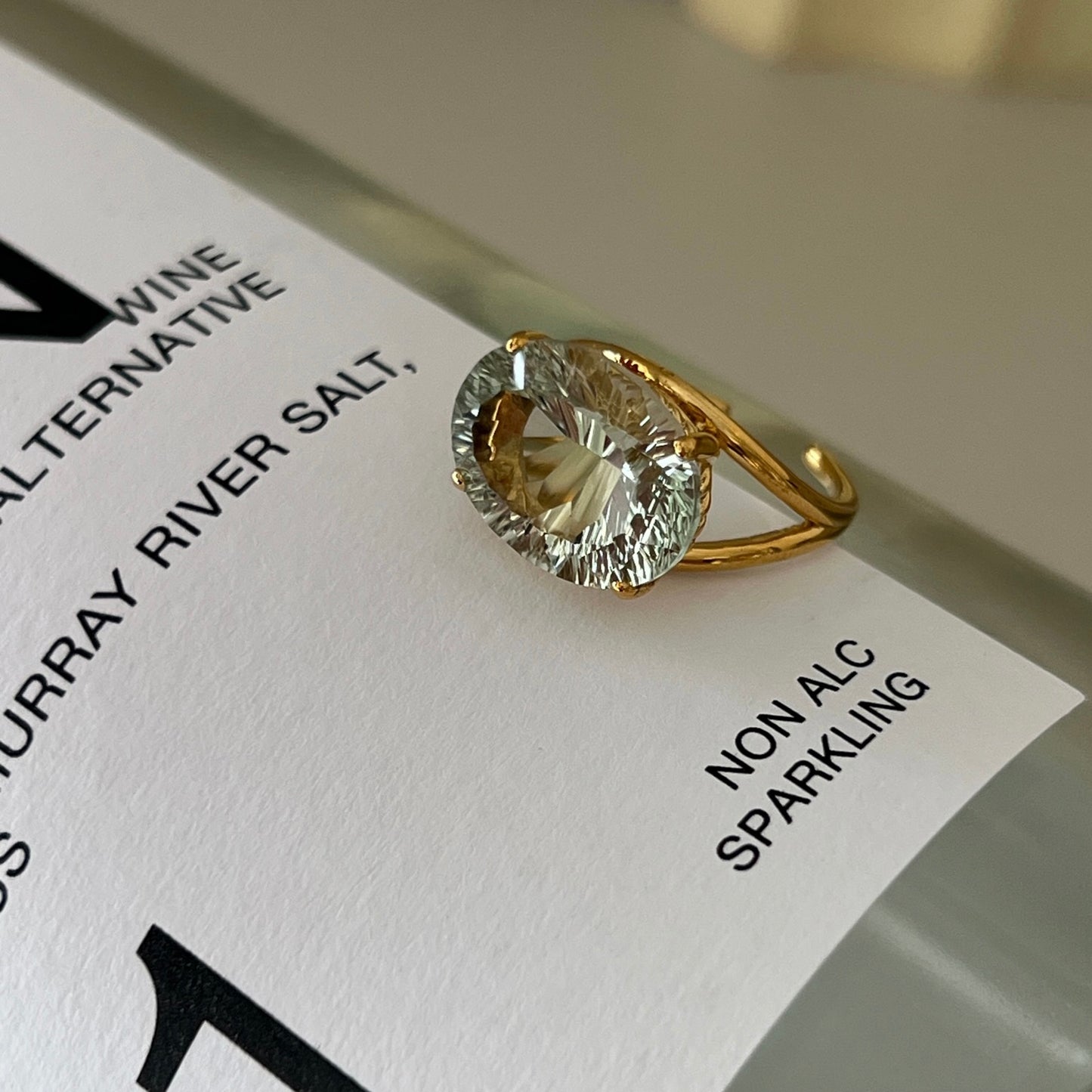 [ green quartz ] reine gold