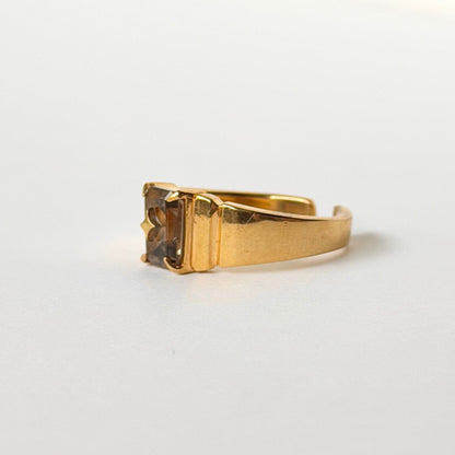 [ smoky quartz ] telescope gold