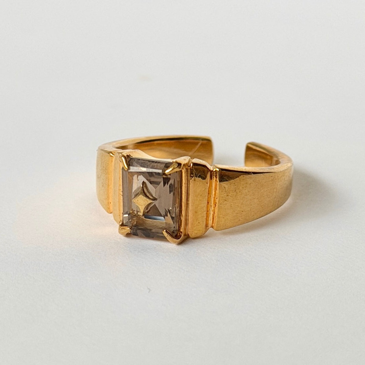[ smoky quartz ] telescope gold