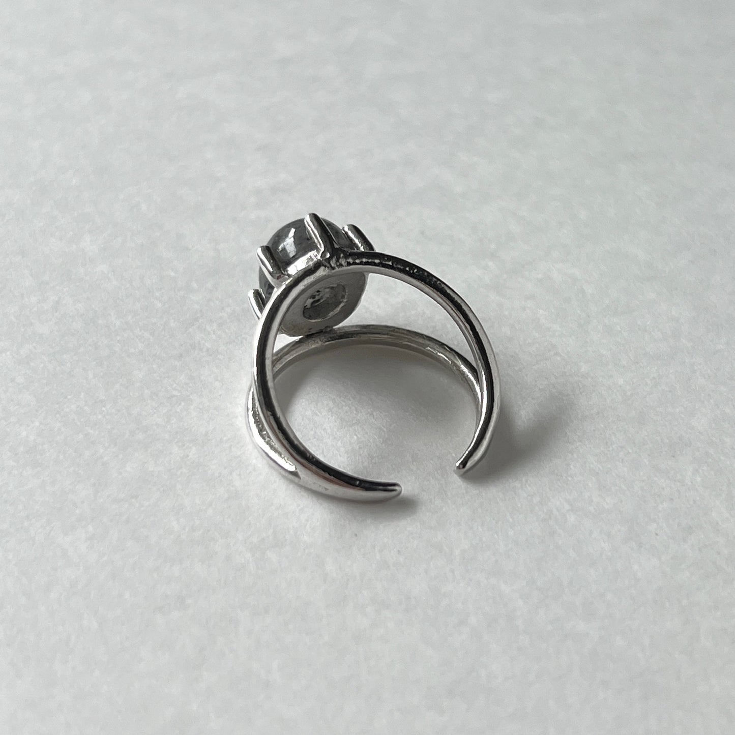 [ black aventurine ] double silver [ free size ]