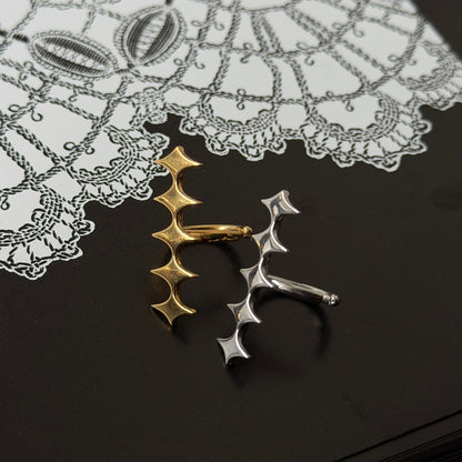 [ silver ] diamond line earcuff