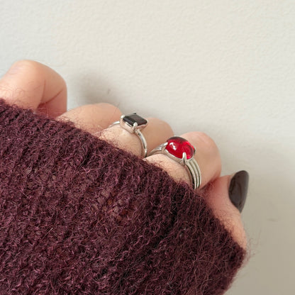 [ red amber ] trois silver