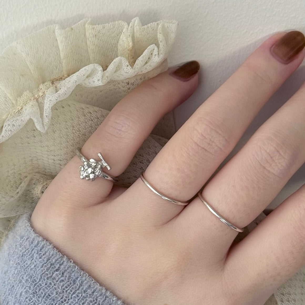 [ silver ] grape pinky