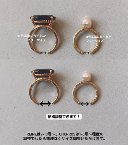 [ smoky quartz ] reine gold