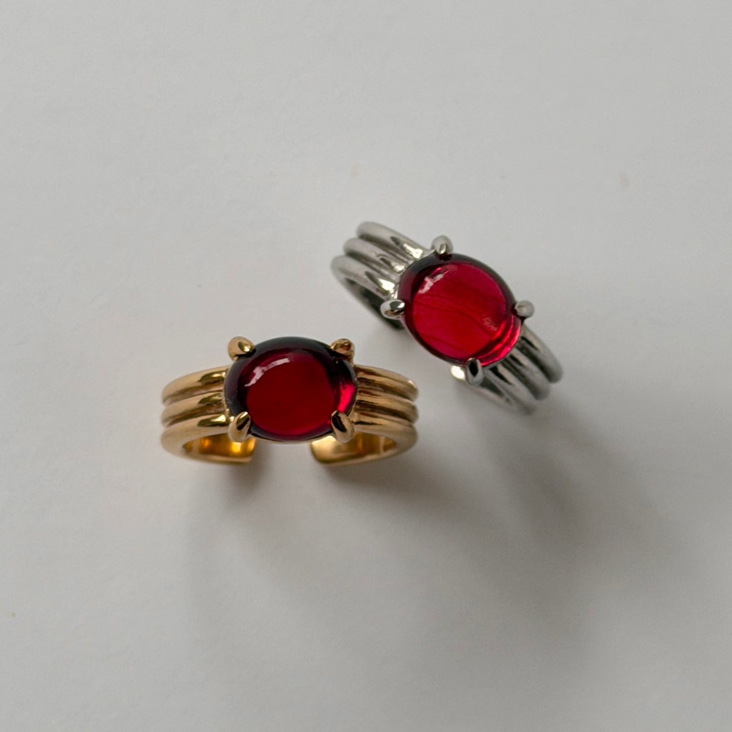 [ red amber ] trois silver