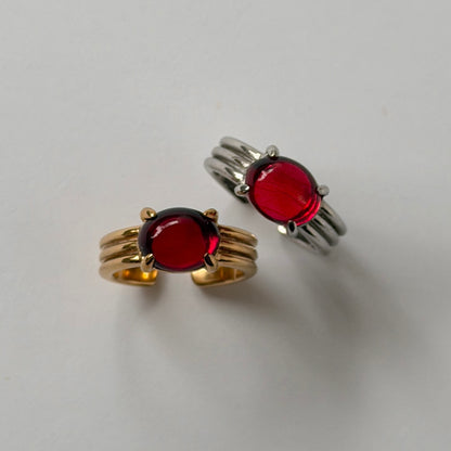 [ red amber ] trois silver