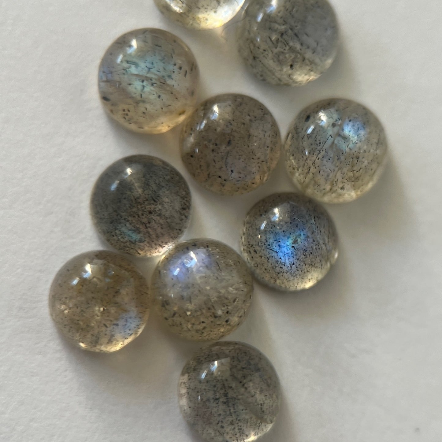 [ labradorite ] spring ring gold