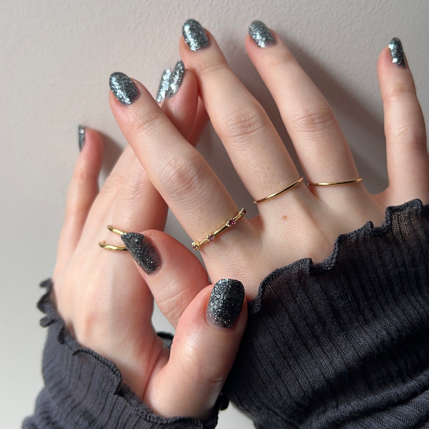 [ rhodolite garnet ] um garland ring gold