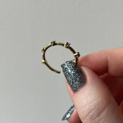 [ rhodolite garnet ] um garland ring gold