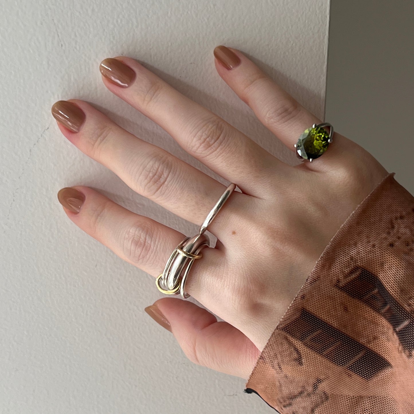 [ olive ] reine -pinky silver