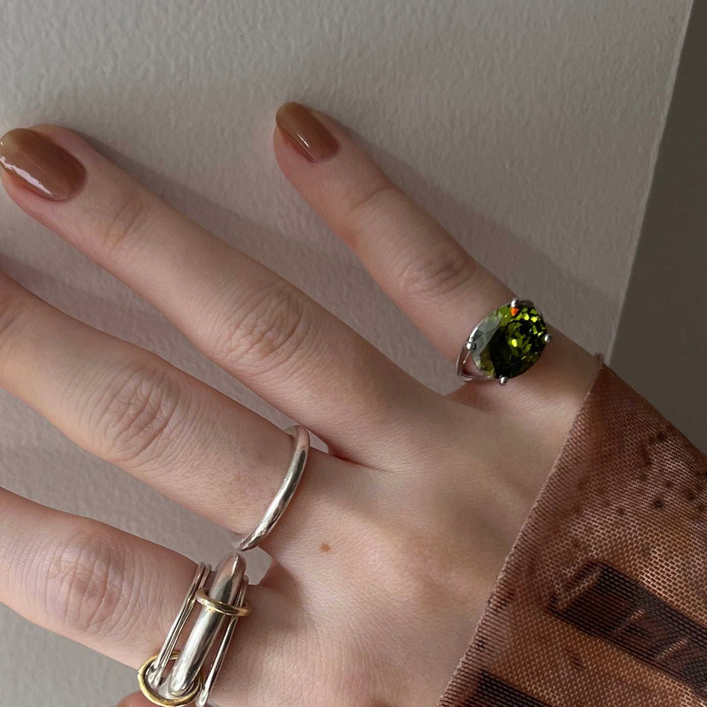 [ olive ] reine -pinky silver