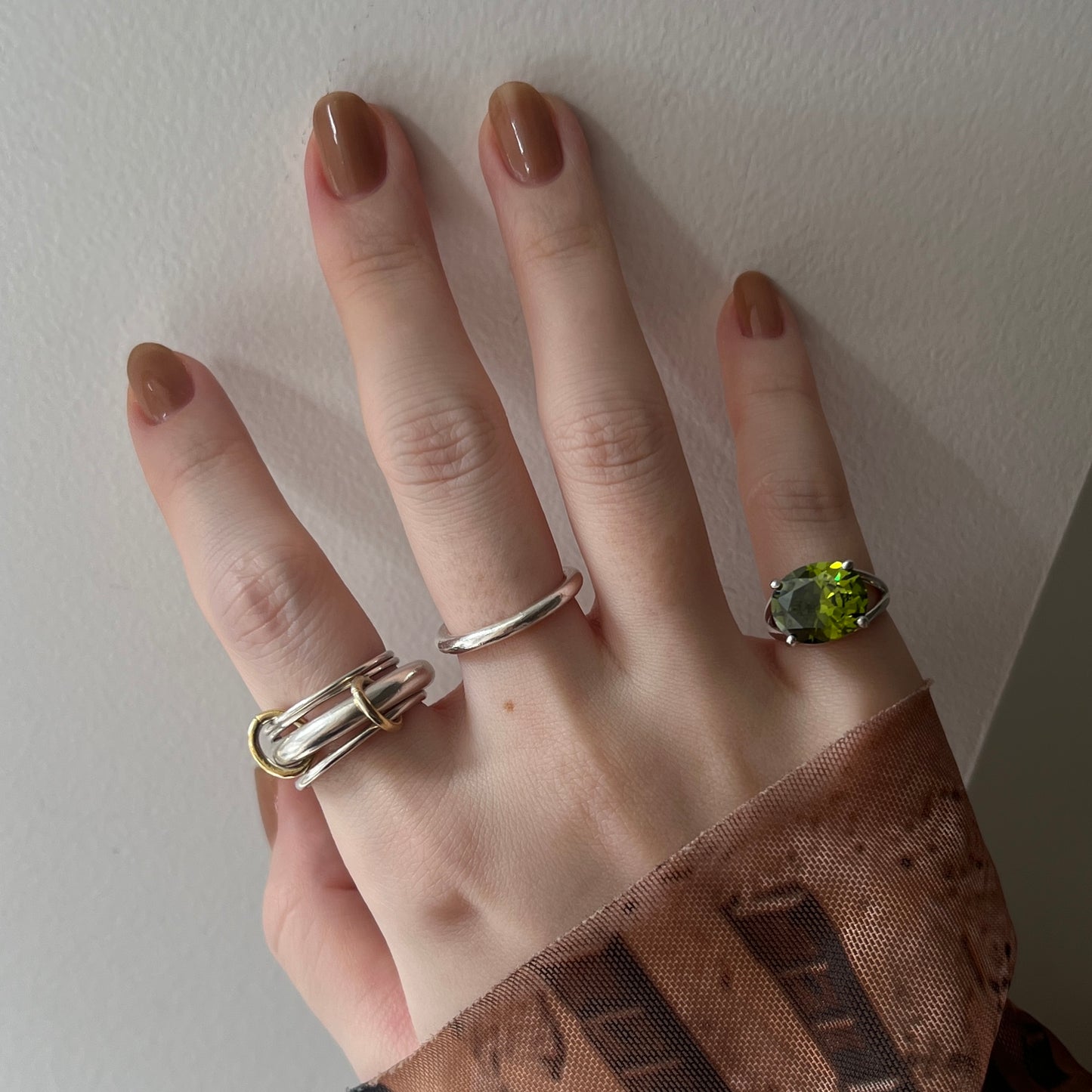 [ olive ] reine -pinky silver