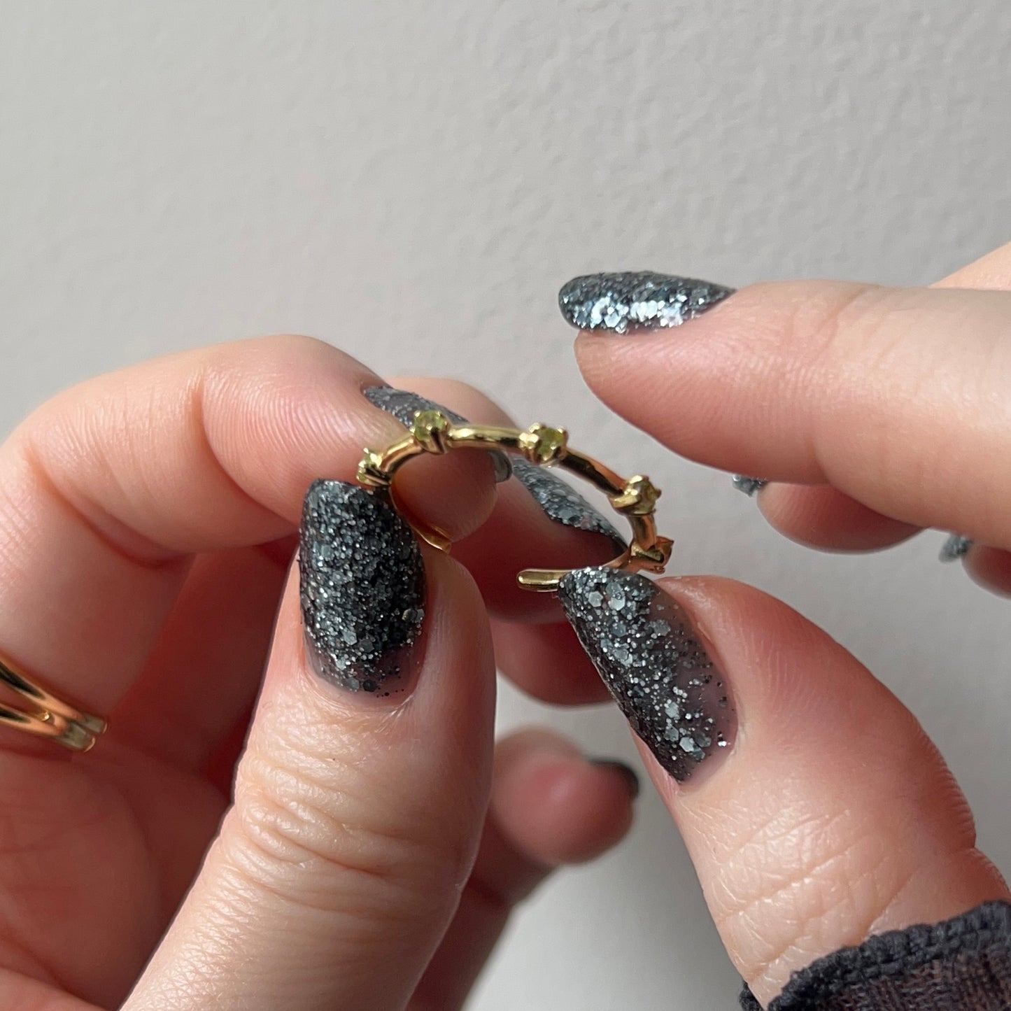 [ peridot ] um garland ring gold