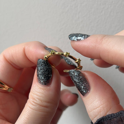 [ peridot ] um garland ring gold