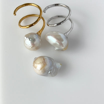 [ ✴︎11 ] oyster pearl mini ring