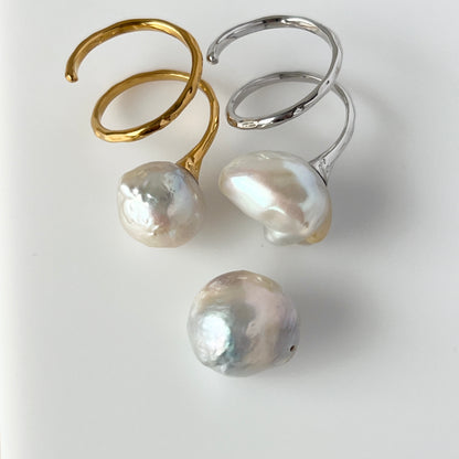 [ ✴︎12 ] oyster pearl mini ring