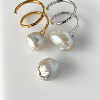 [ ✴︎12 ] oyster pearl mini ring