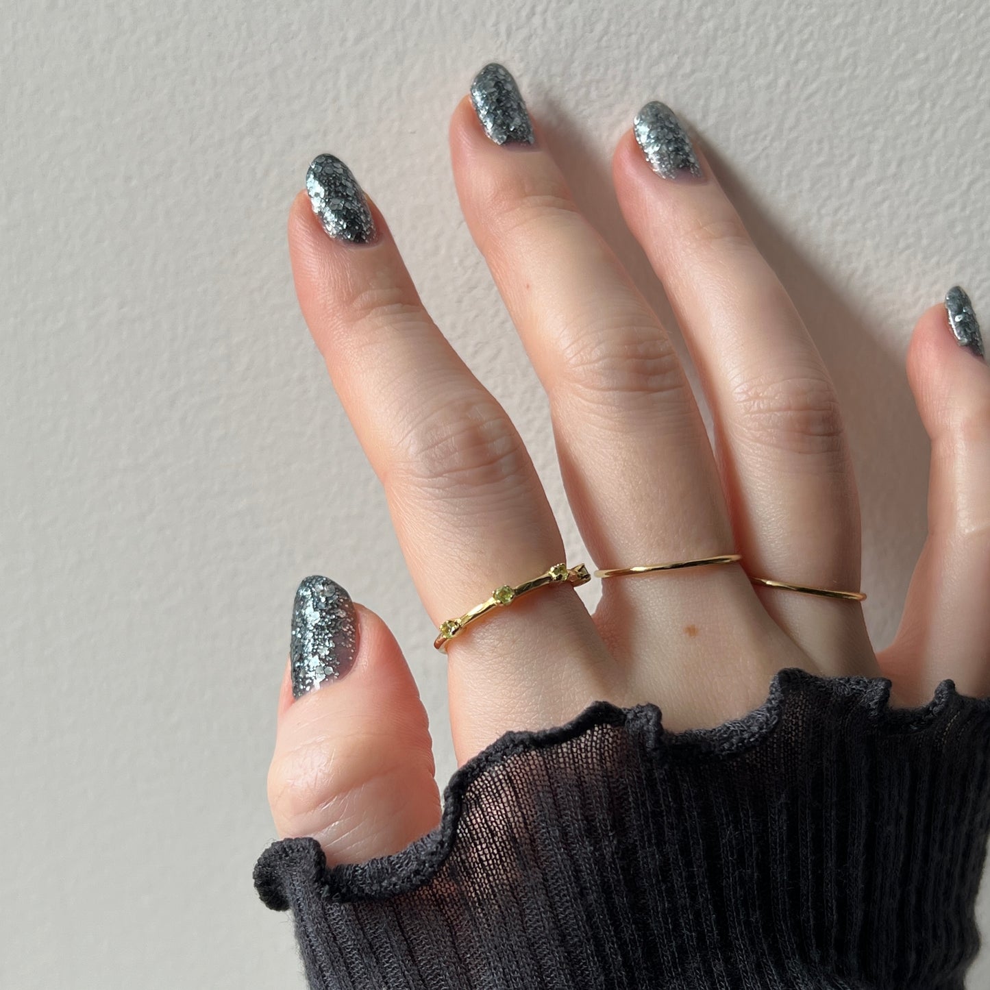 [ peridot ] um garland ring gold