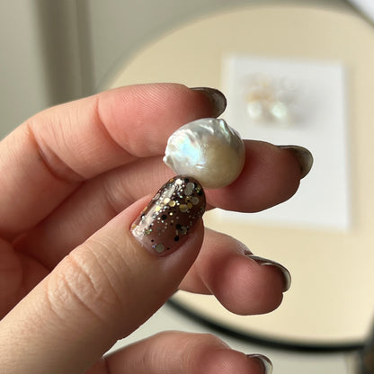 [ ✴︎13 ] oyster pearl mini ring