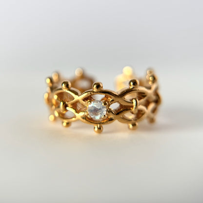 [ moon stone ] lace stone gold