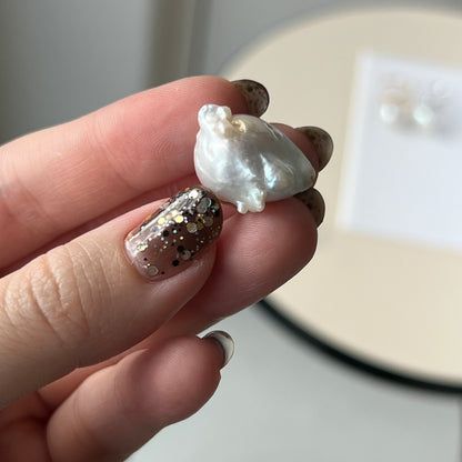 [ ✴︎17 ] oyster pearl mini ring