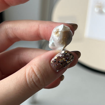 [ ✴︎17 ] oyster pearl mini ring