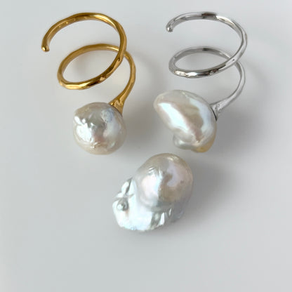 [ ✴︎18 ] oyster pearl mini ring