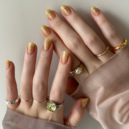 [ greige ] nuanced pinky ring [ gold ]