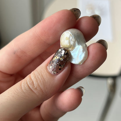[ ✴︎18 ] oyster pearl mini ring