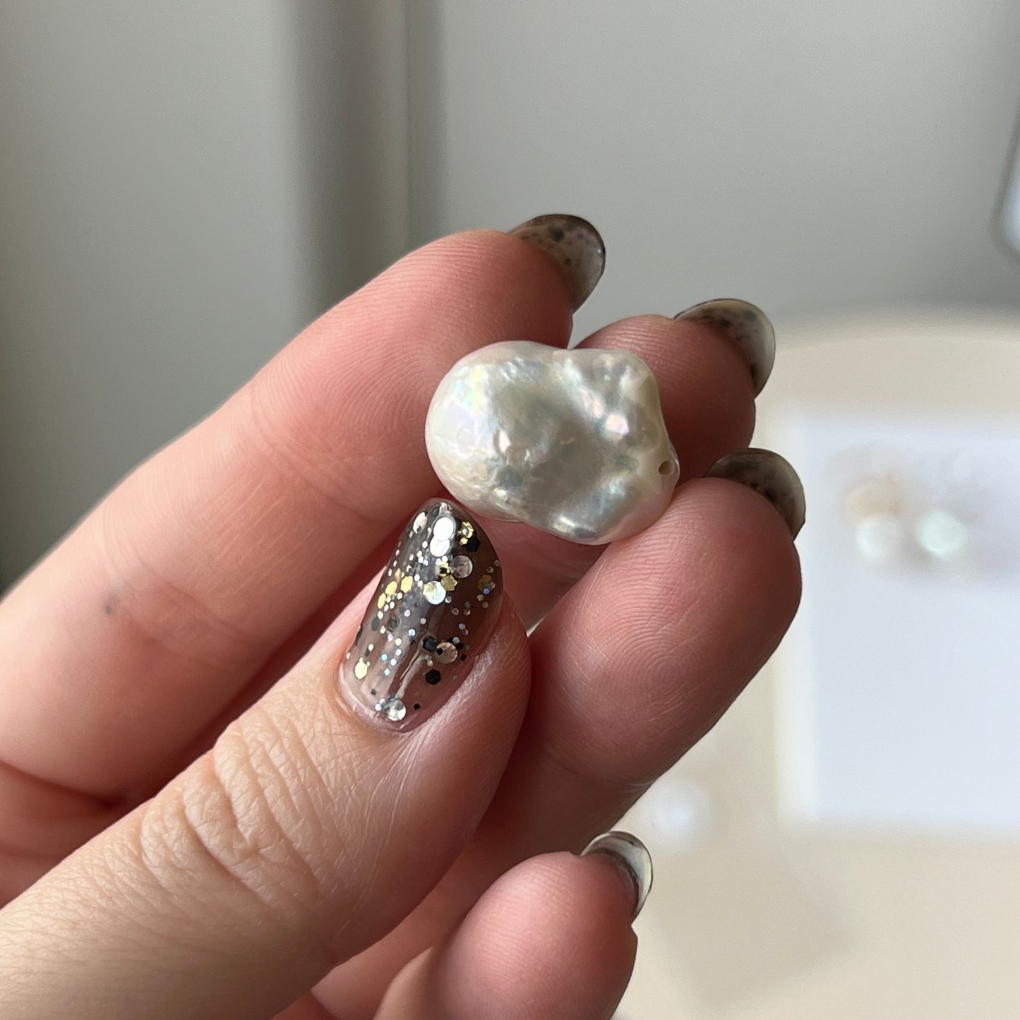 [ ✴︎19 ] oyster pearl mini ring