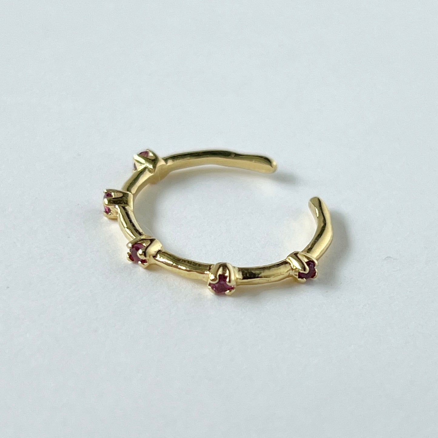 [ rhodolite garnet ] um garland ring gold