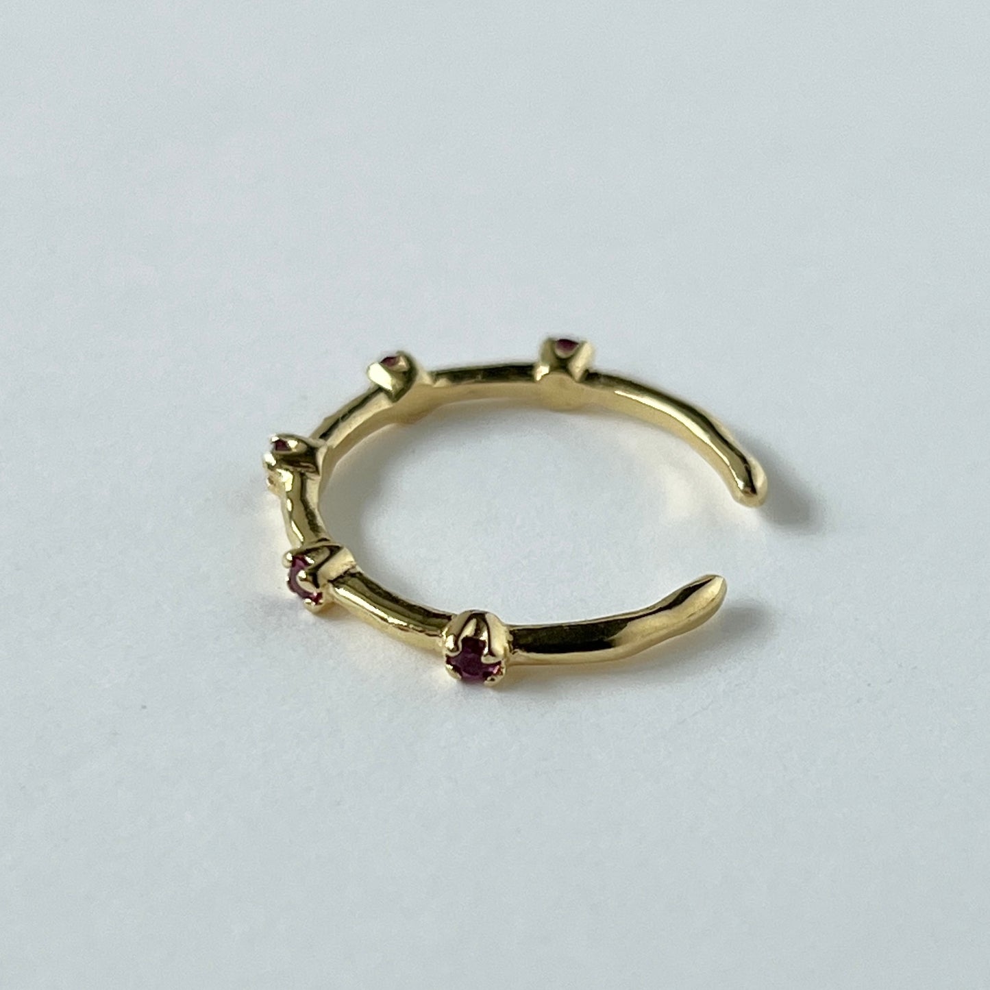 [ rhodolite garnet ] um garland ring gold