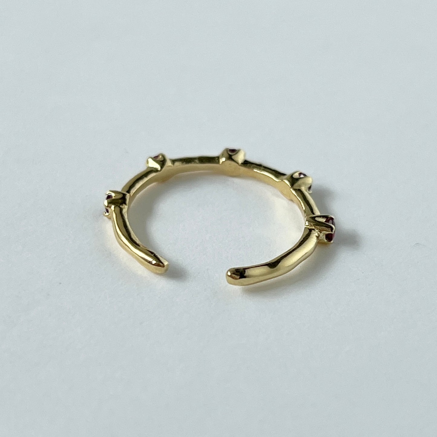 [ rhodolite garnet ] um garland ring gold