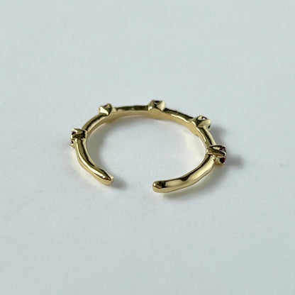 [ rhodolite garnet ] um garland ring gold