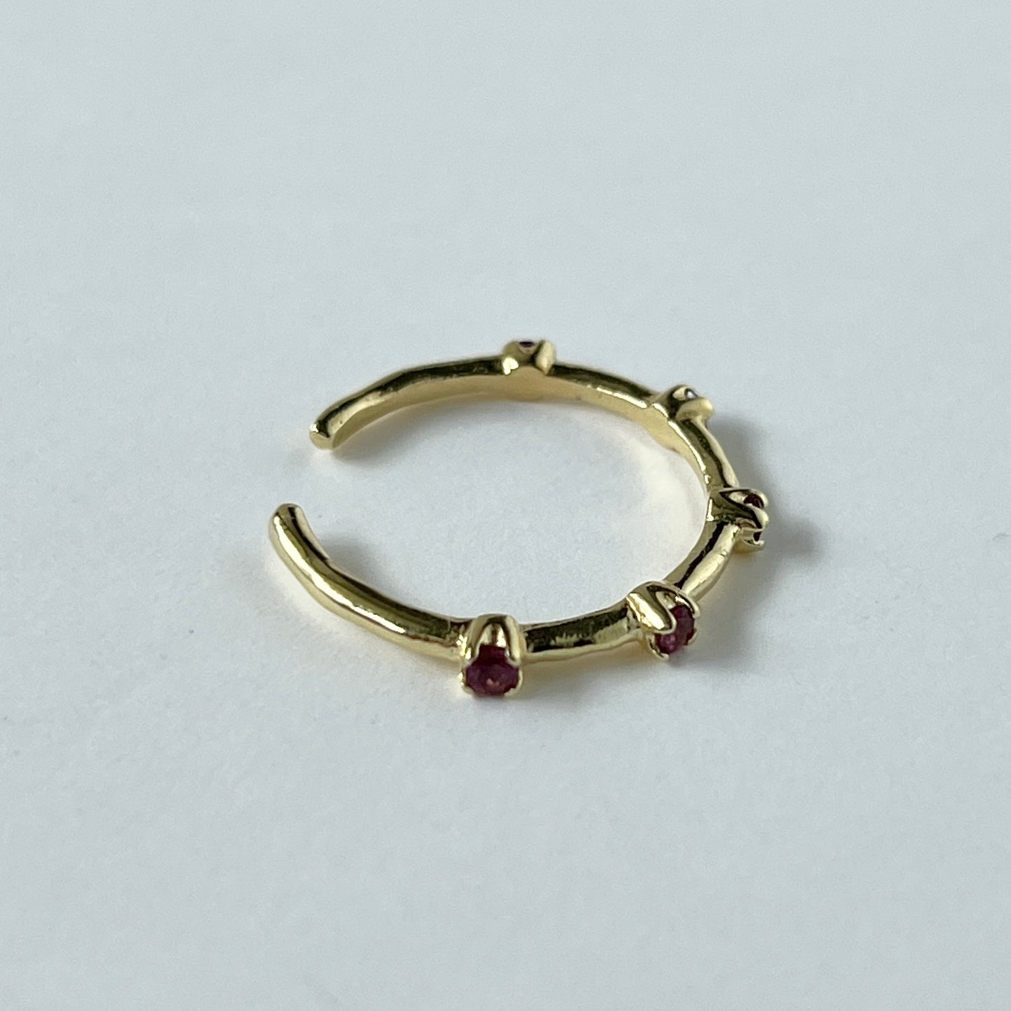 [ rhodolite garnet ] um garland ring gold
