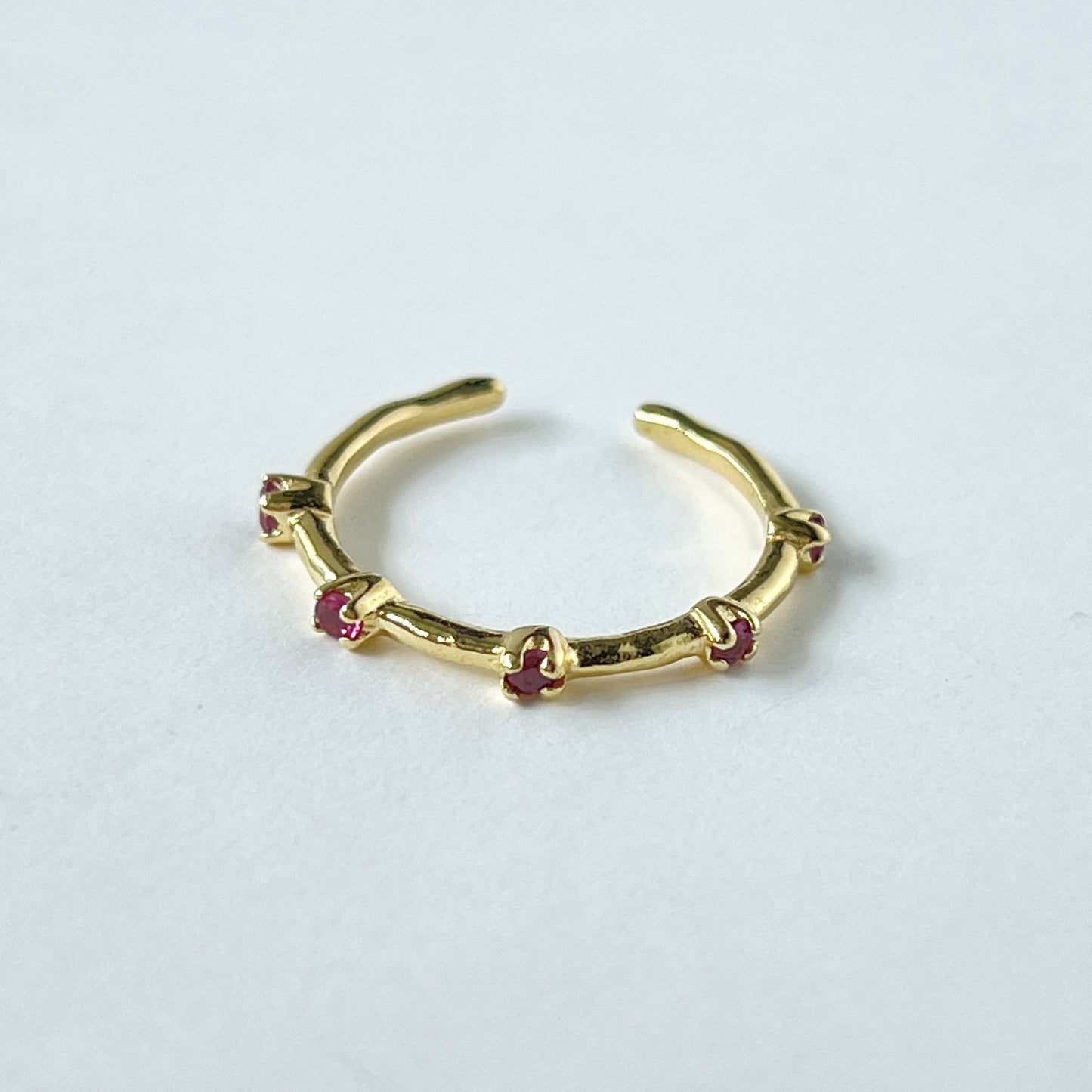 [ rhodolite garnet ] um garland ring gold