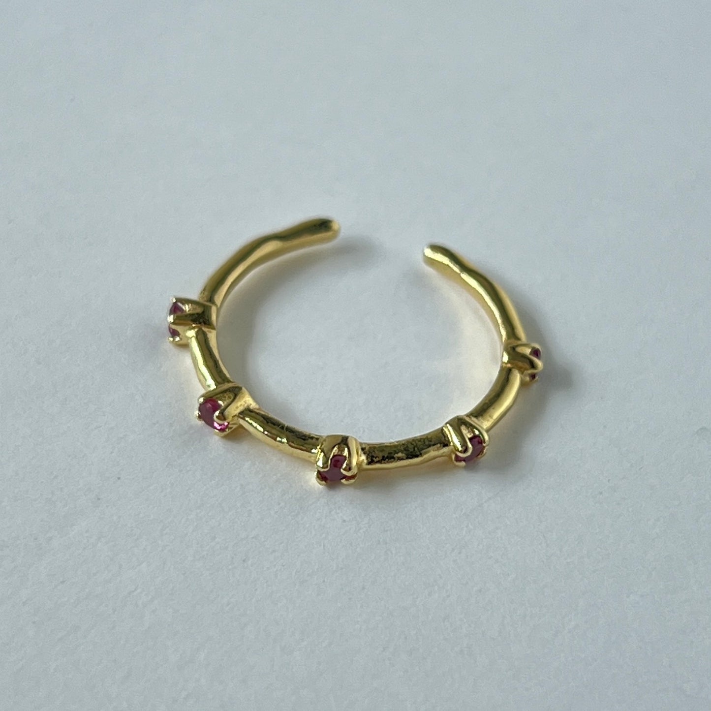 [ rhodolite garnet ] um garland ring gold