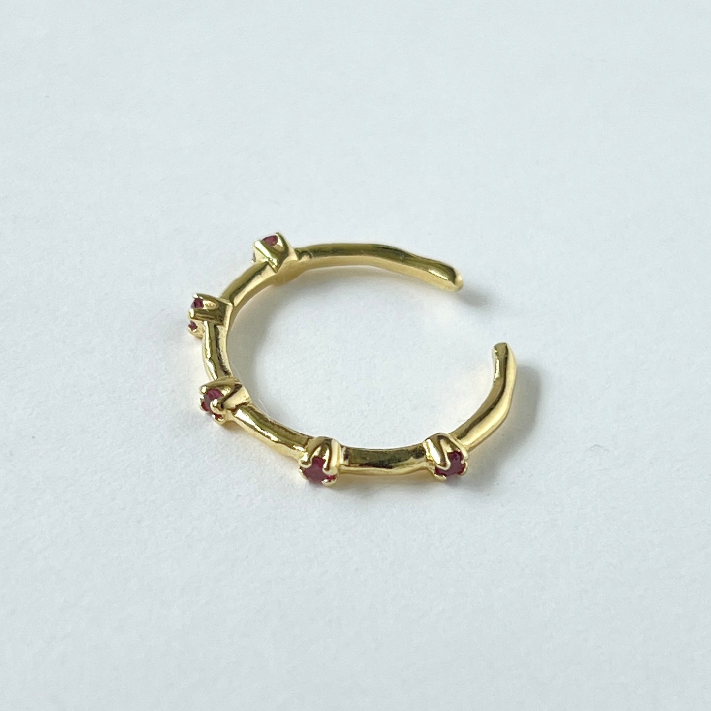 [ rhodolite garnet ] um garland ring gold
