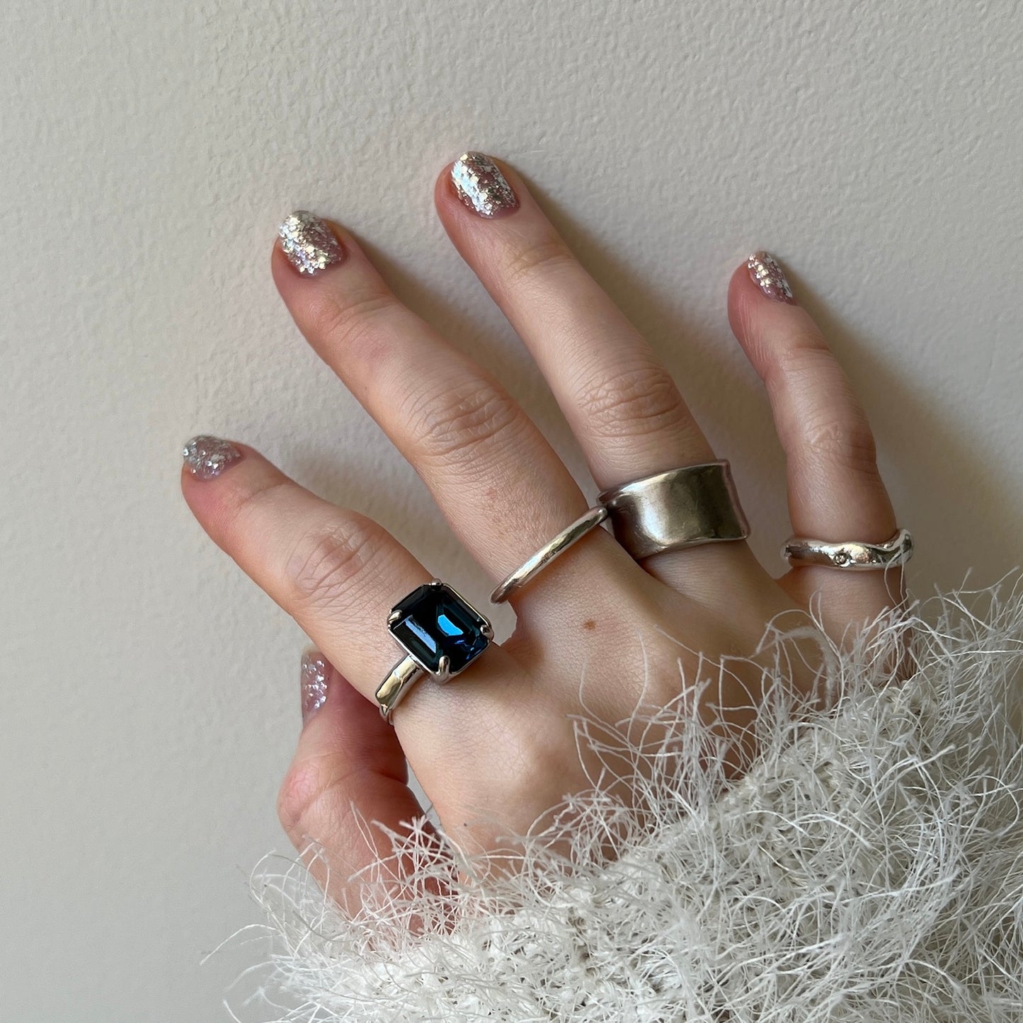 [ vintage marine blue ] éclat silver