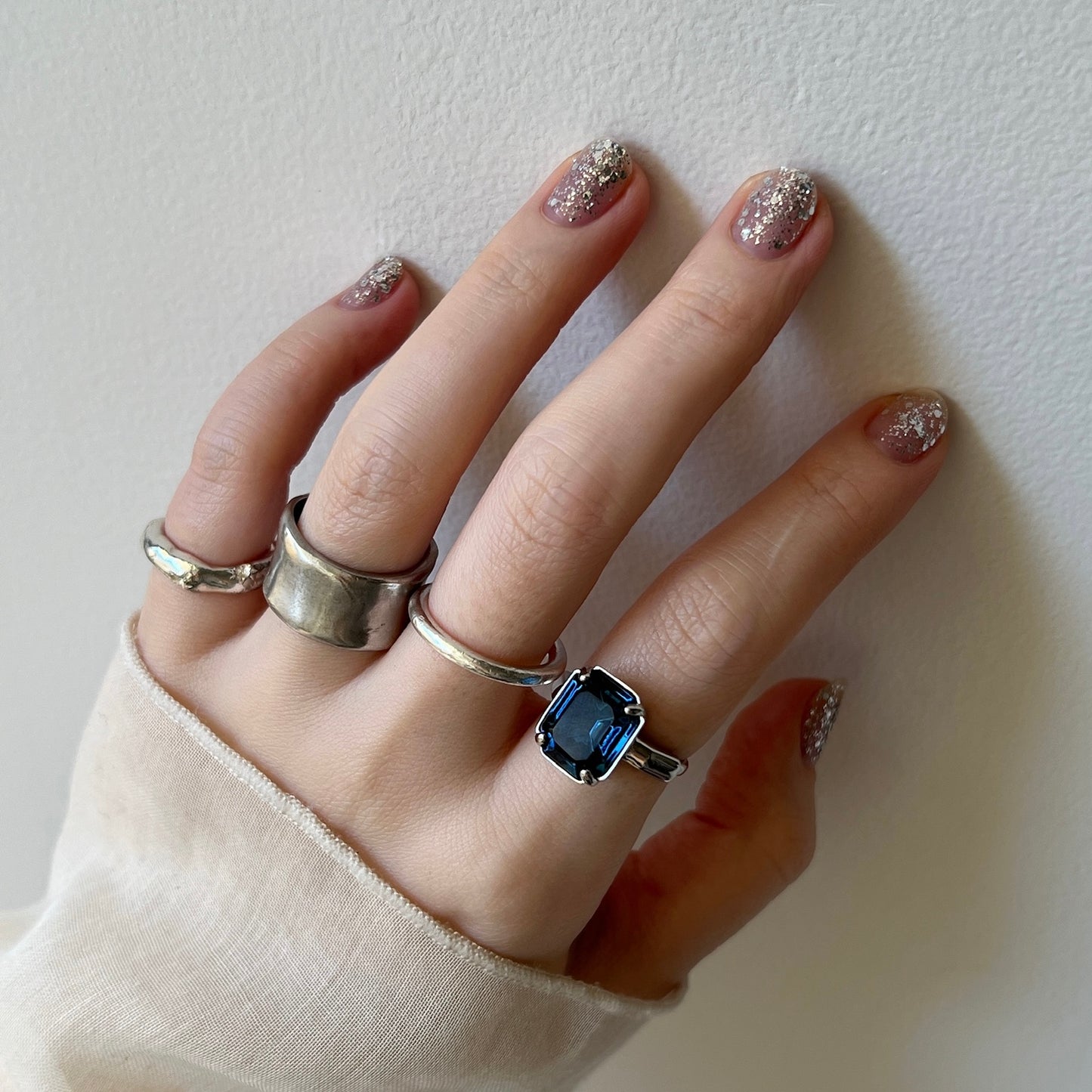 [ vintage marine blue ] éclat silver