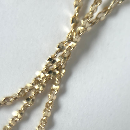 [ baroque pearl ] drip necklace gold