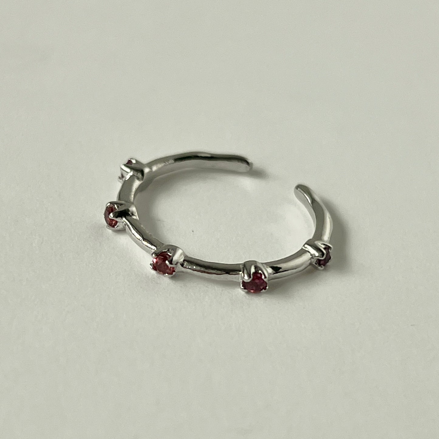 [ rhodolite garnet ] um garland ring silver