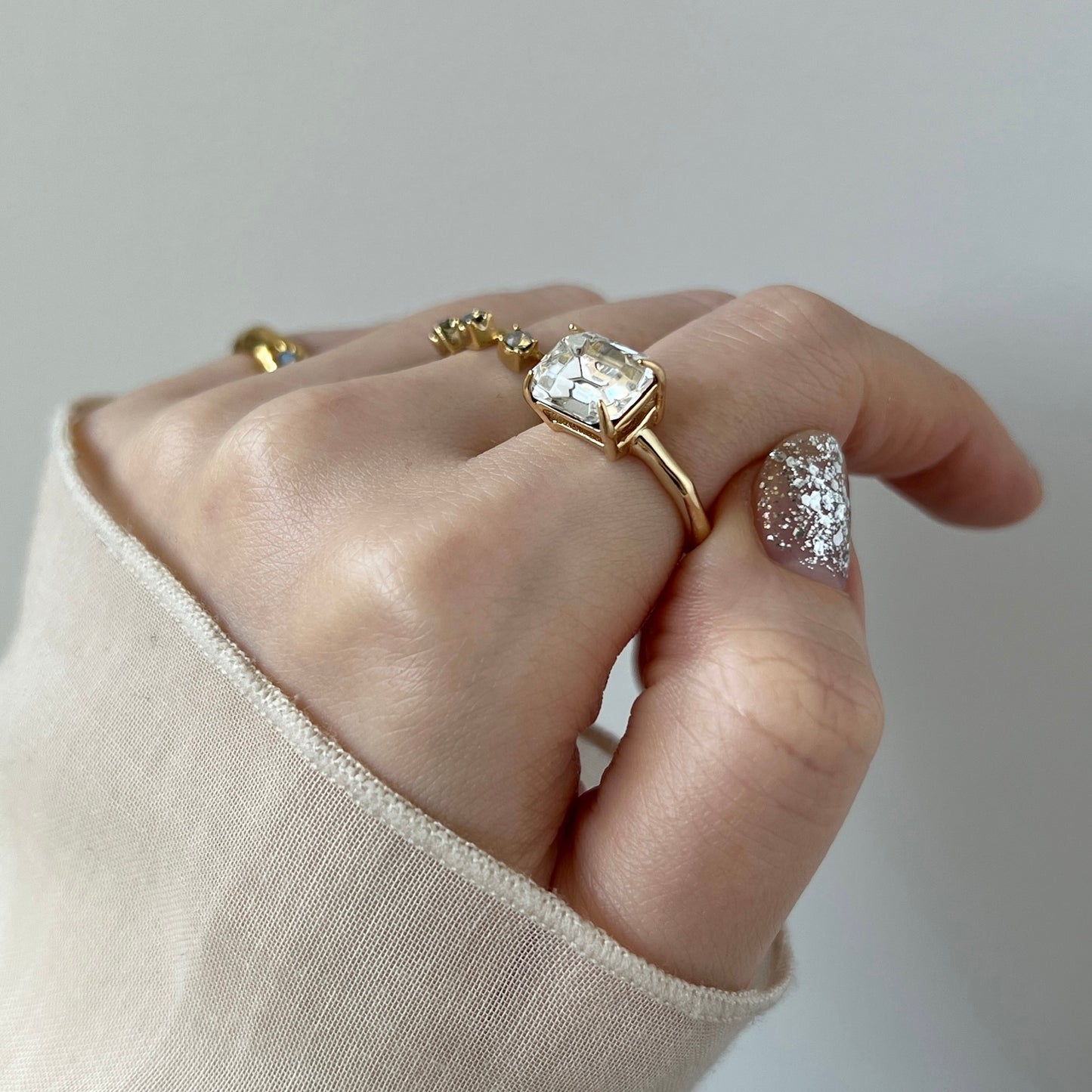 08. [ crystal ] gem OCTAGON gold