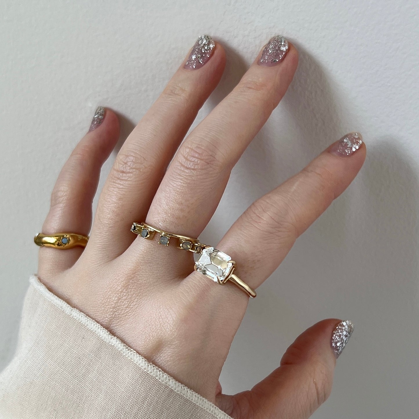 08. [ crystal ] gem OCTAGON gold
