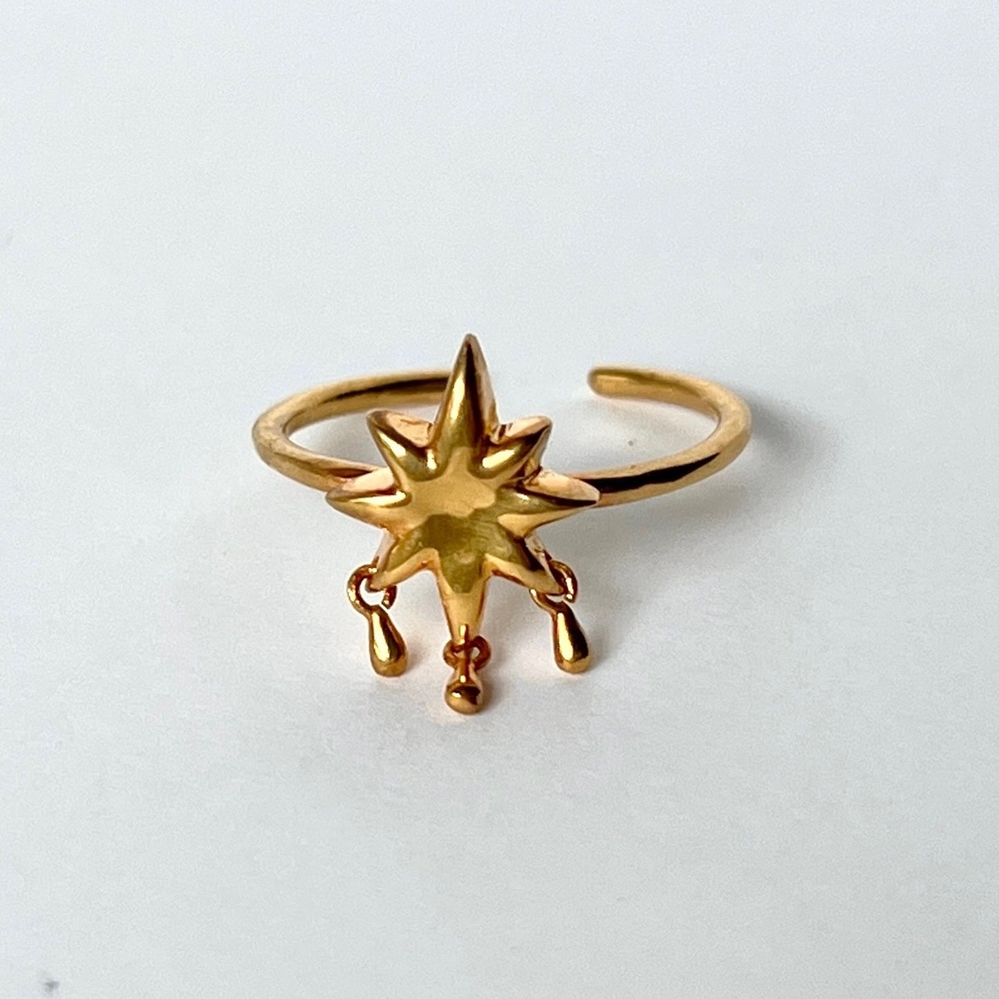 [ star drop ] ring gold