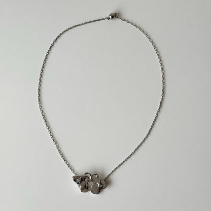 [ silver ] butterfly necklace