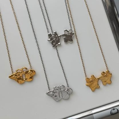[ gold ] butterfly necklace